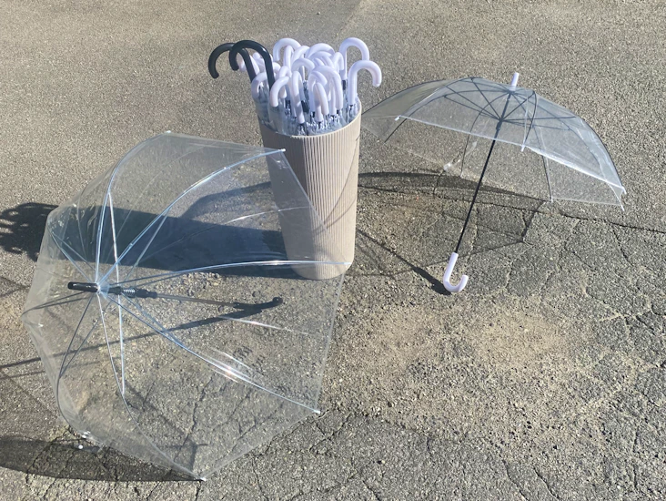 Gjennomsiktige paraplyer