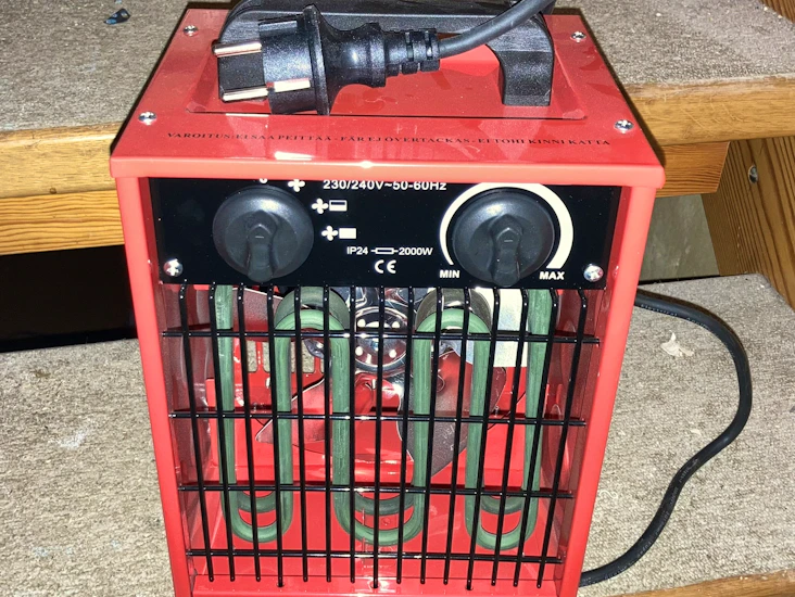 Thermalplus byggfläkt 2 kw