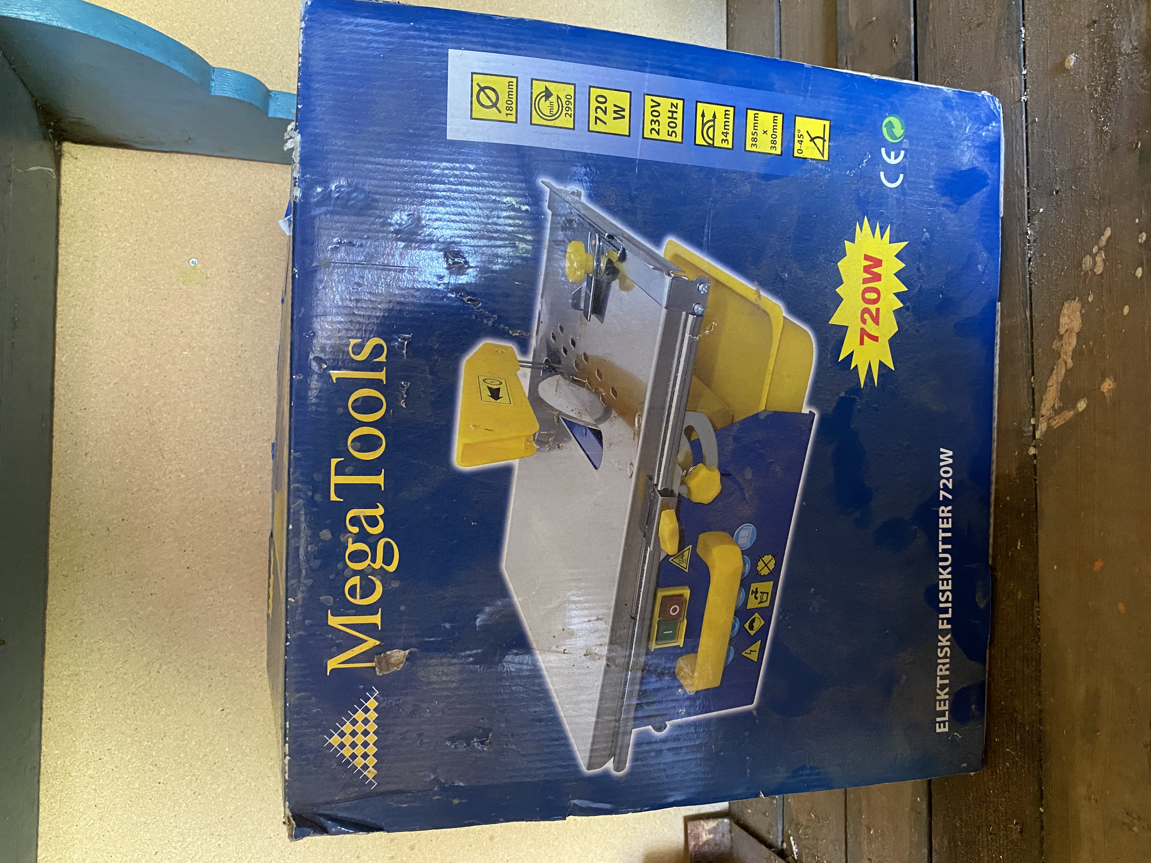 Elektrisk fliskutter 720w