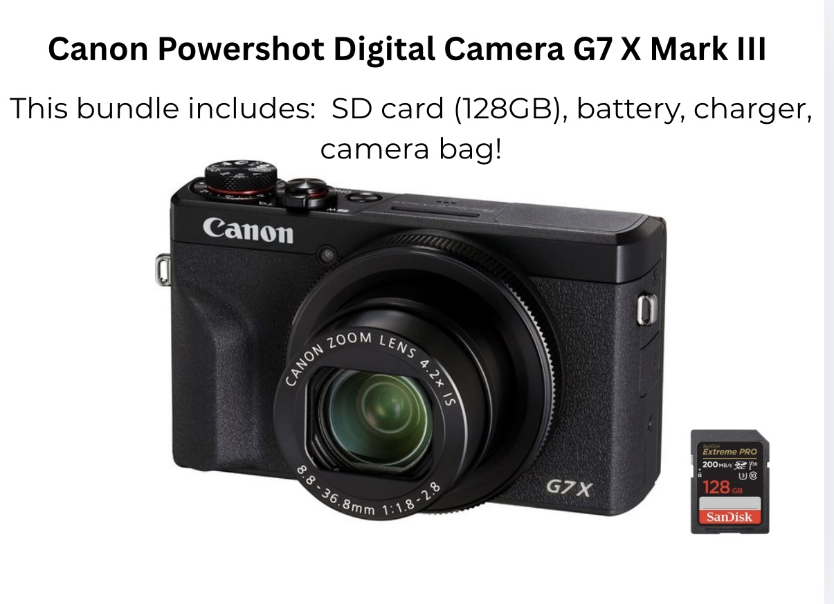 Canon powershot g7 x mark iii 