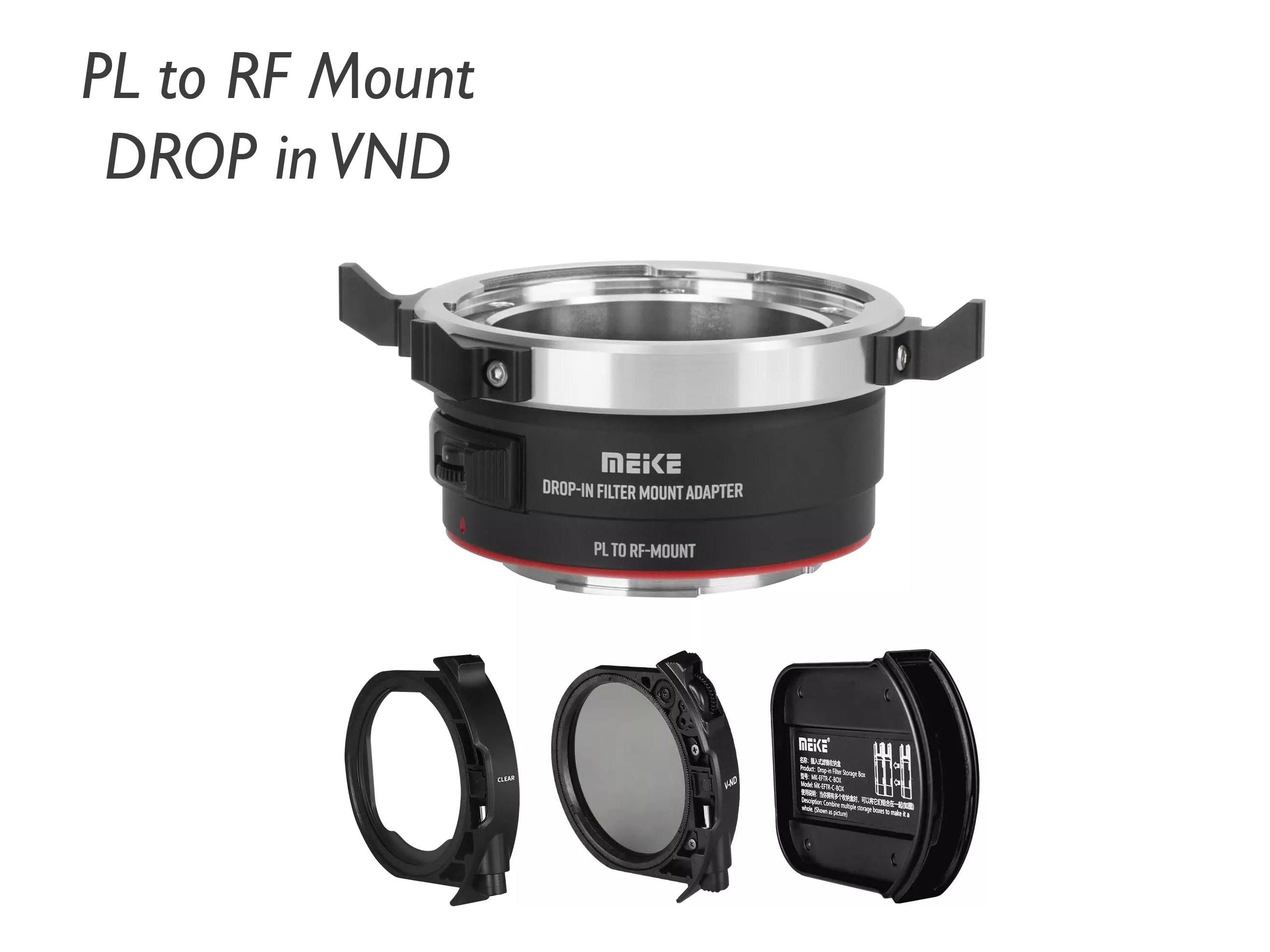 Meike  pl >> rf - vnd drop-in lens adapter