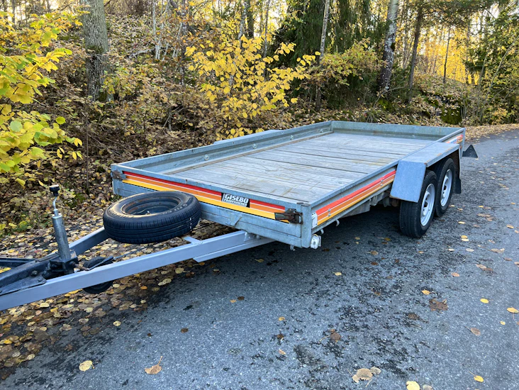 Gisebo 1500 bilsläp / släpvagn med vinsch