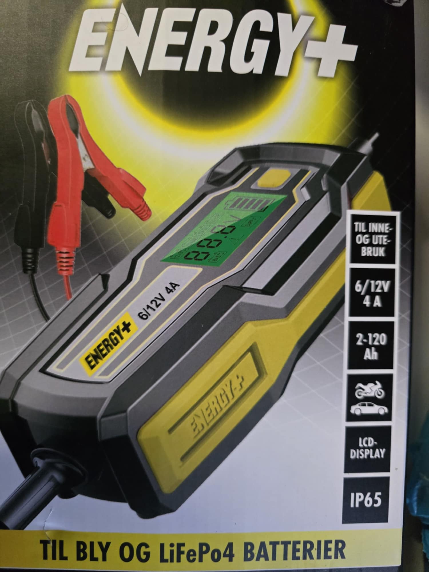 Energy+ batterilader til bil og mc – enkel og effektiv! ⚡