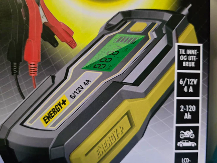 Energy+ batterilader til bil og mc – enkel og effektiv! ⚡