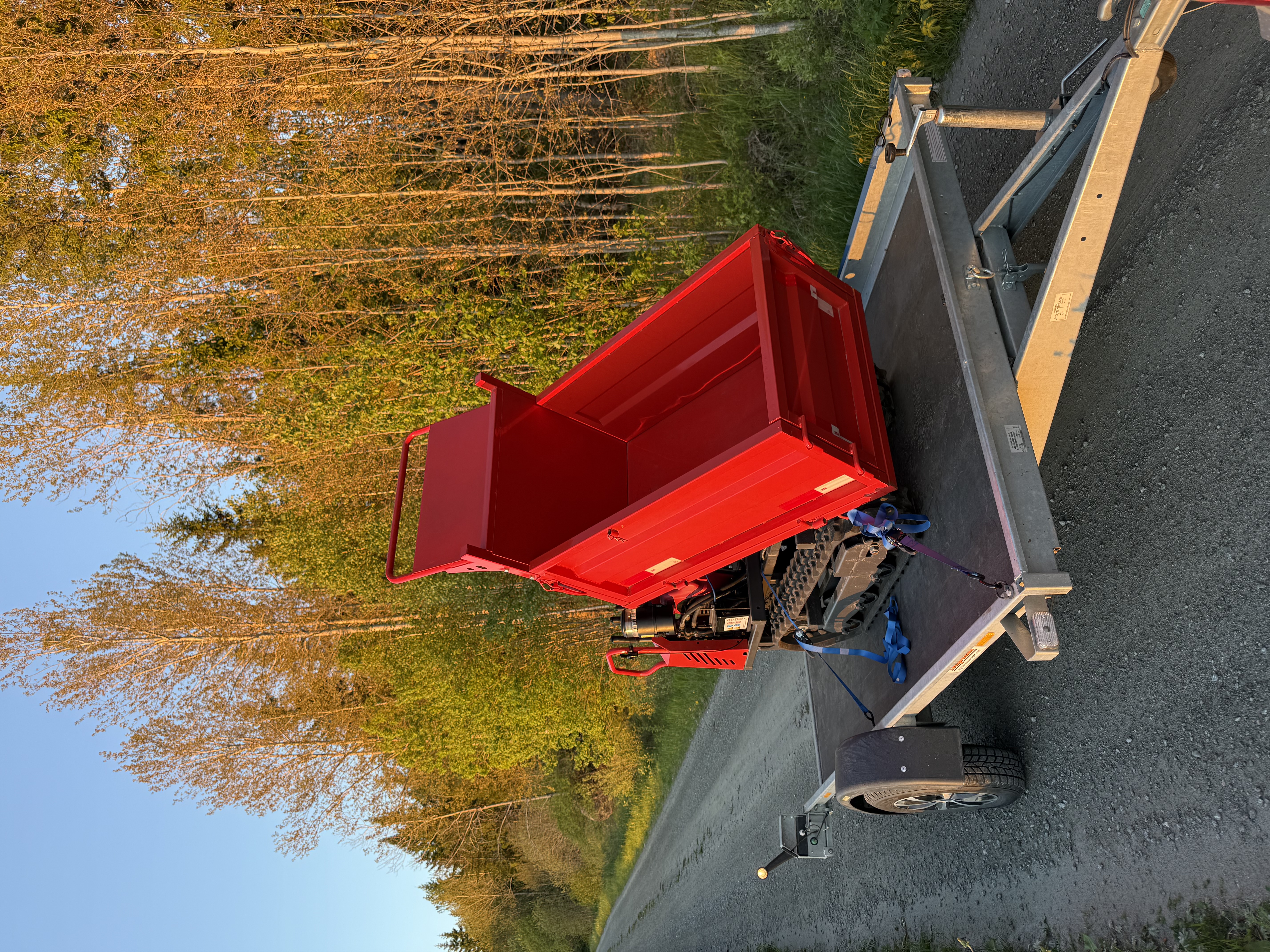 Minidumper 750kg lastkapacitet 
