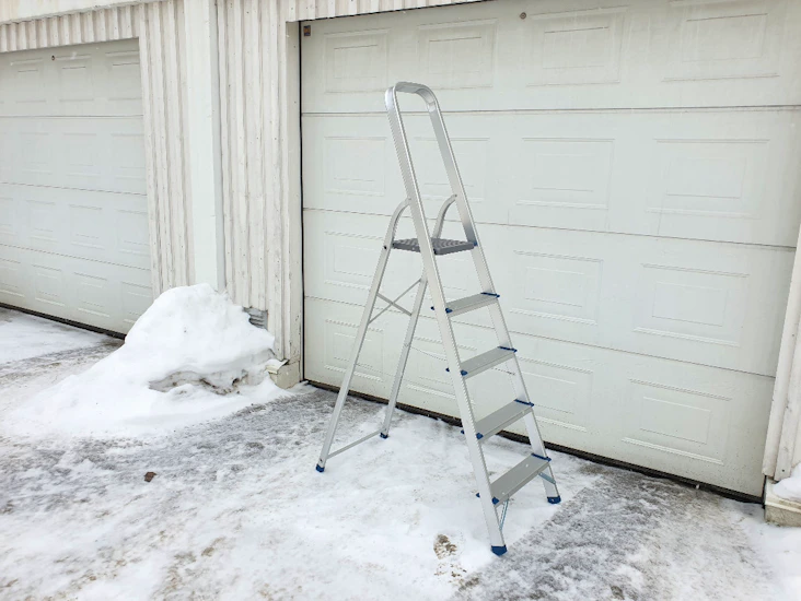 Gardintrapp 5 trinn, plattformhøyde ~1 m