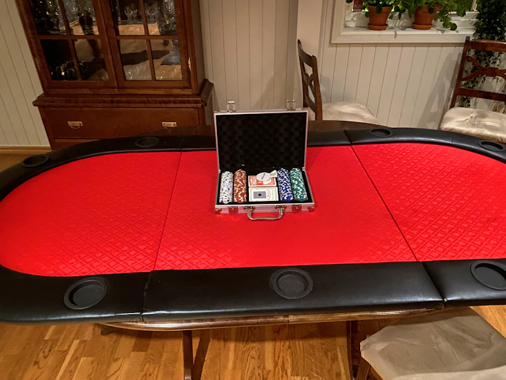 Leie av pokerbord og chips