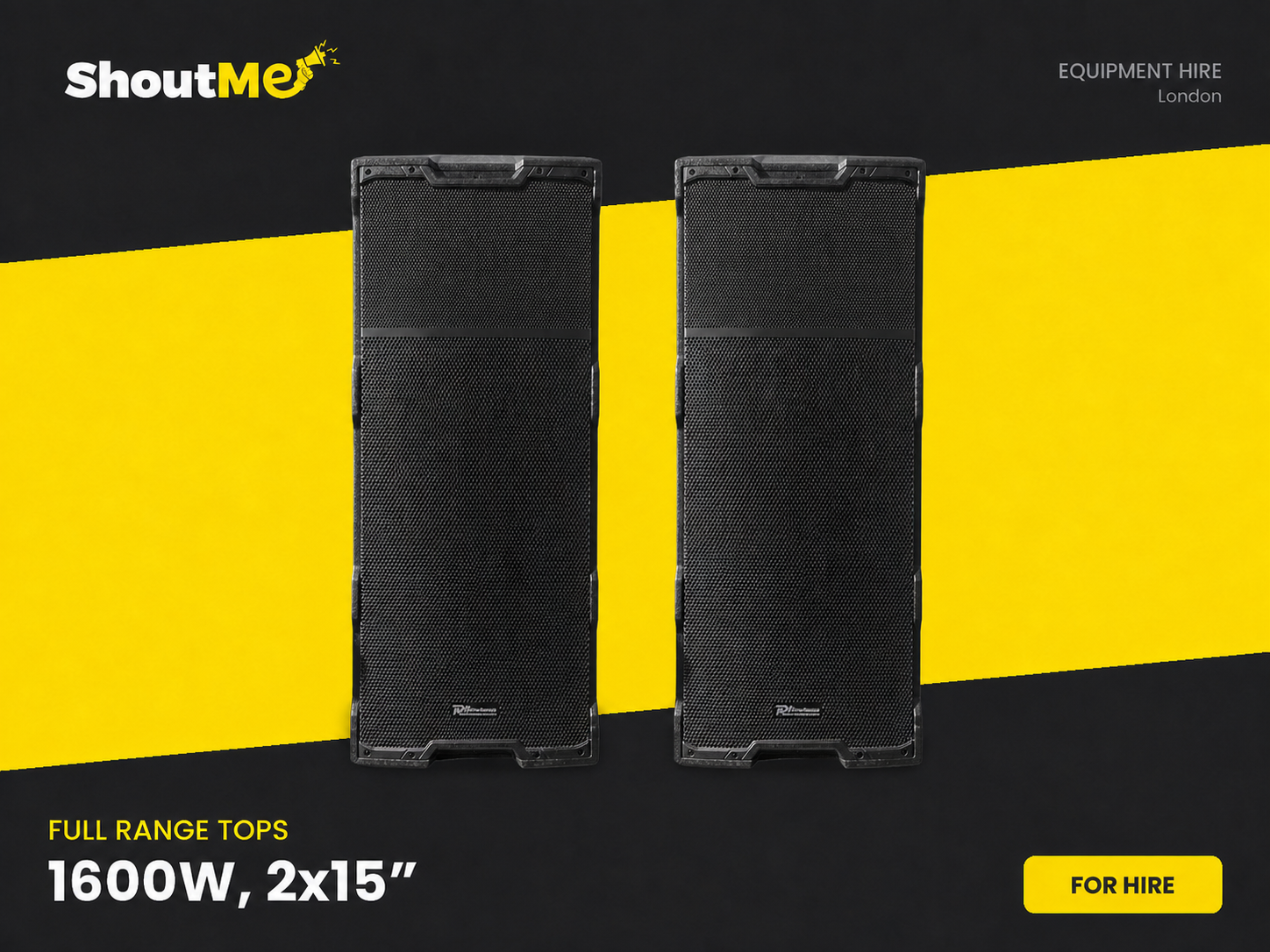 🔊 full-range pa speakers – parties, functions & live bands