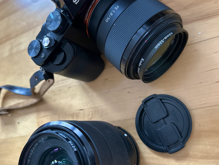 Sony a7r + 50mm 1.8 +28-70mm