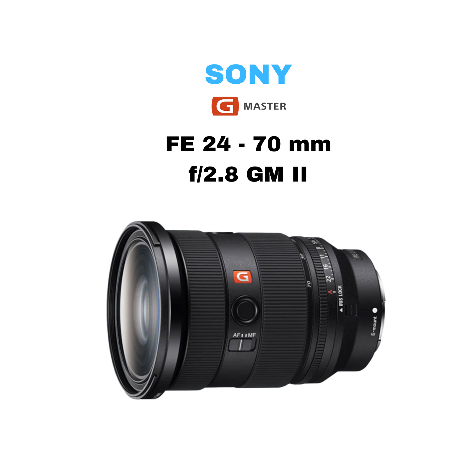 Sony fe 24-70mm f/2.8 gm ii lens