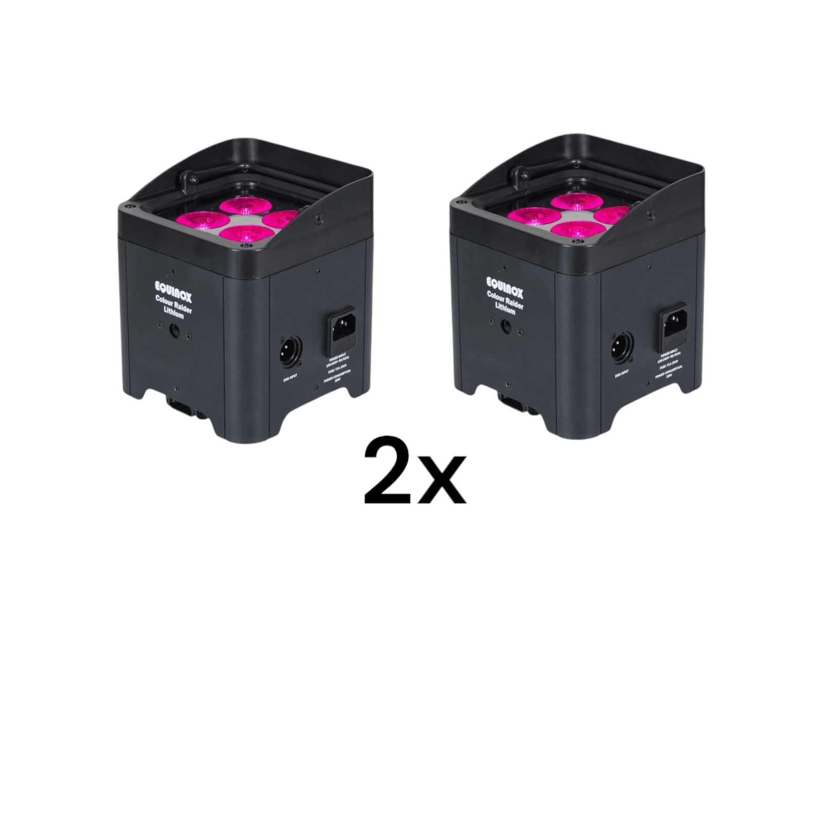 2x  uplighters  battery powered lights led wireless uplights up light event dj party