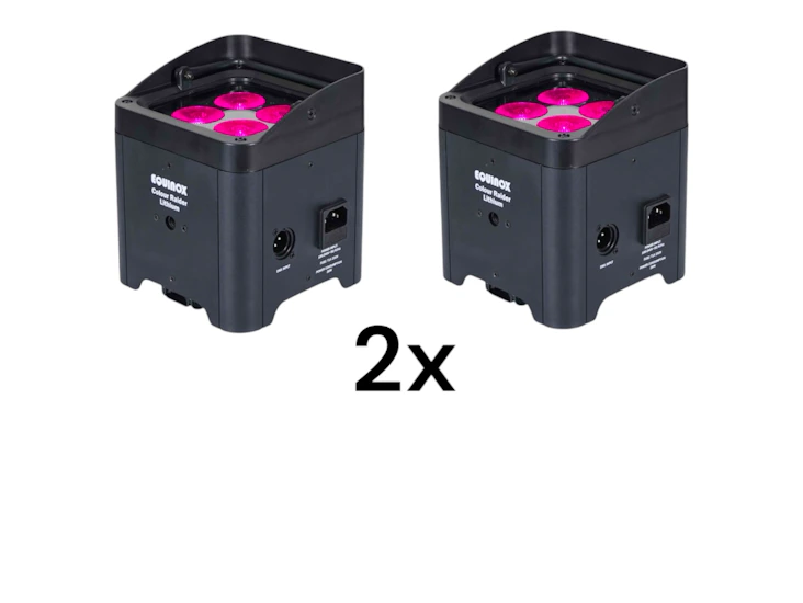 2x uplighters battery powered lights led wireless uplights up light event dj party