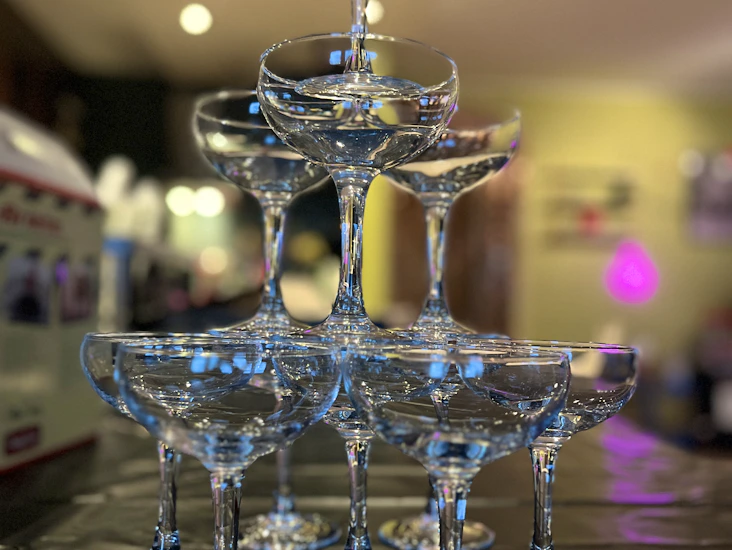 24stk champagneskåler