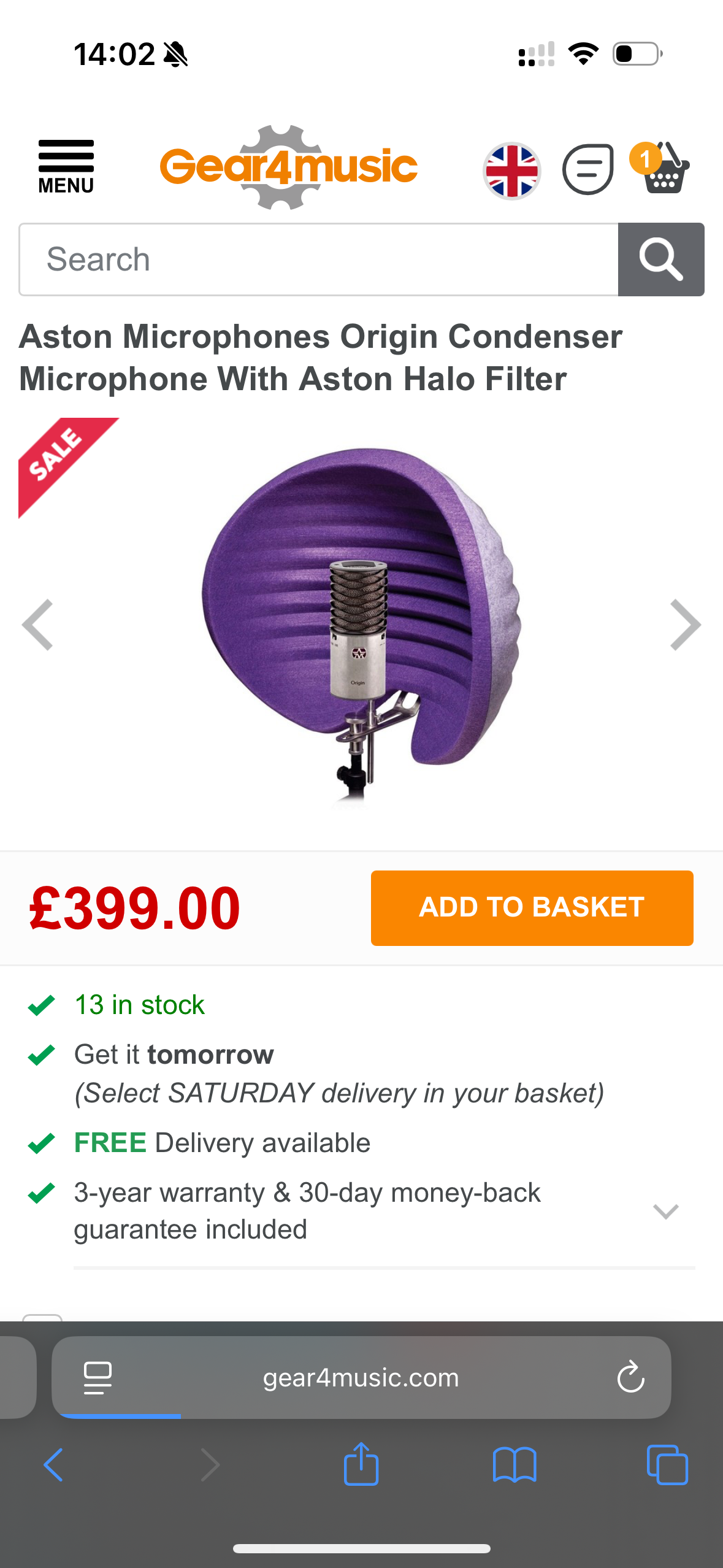 Aston microphones origin condenser microphone with aston halo filter