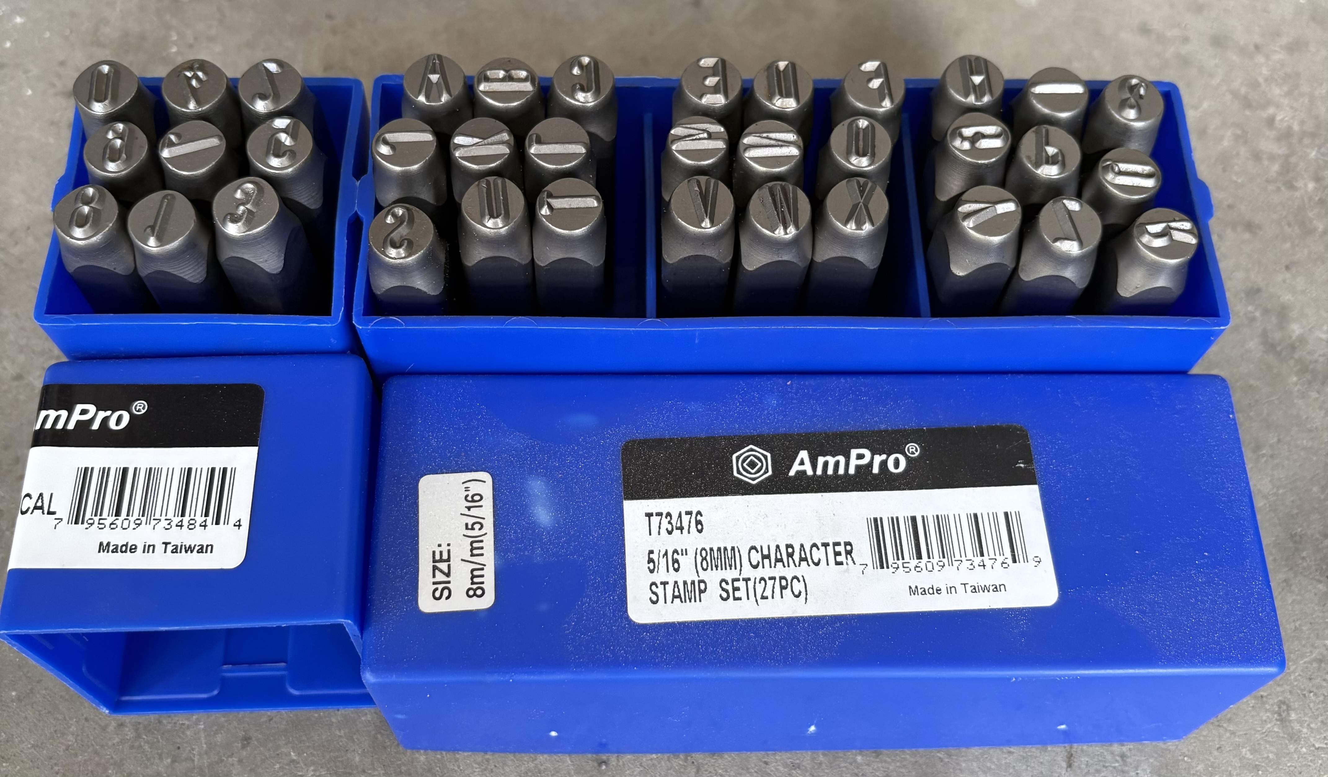 Bokstavsstans siffror 8mm