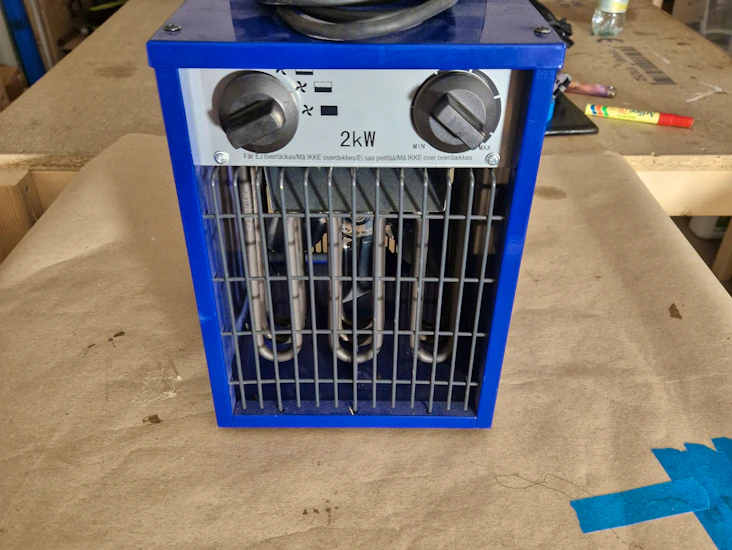 2kw värmefläkt.