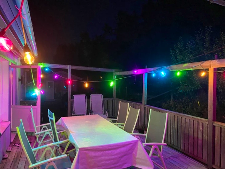 Ljusslinga 20 m med färgglada lampor