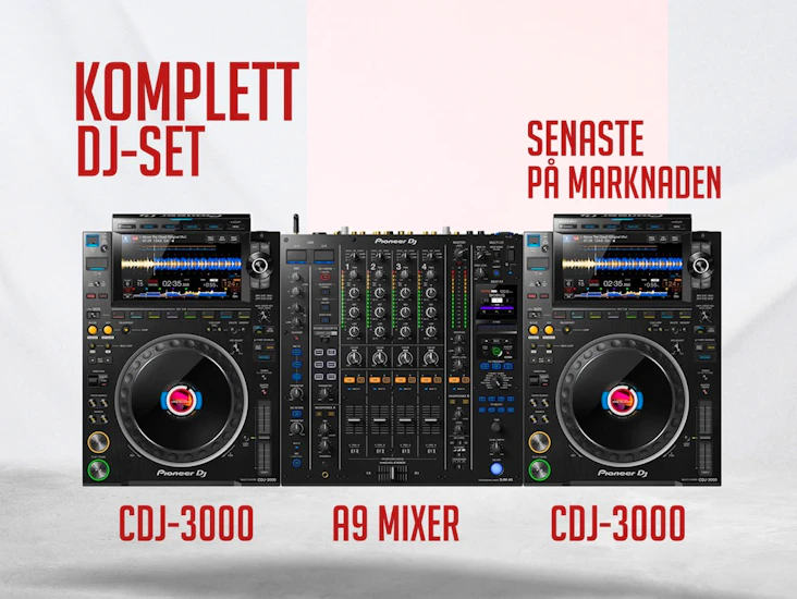 Komplett dj set (cdj 3000 + a9 mixer)