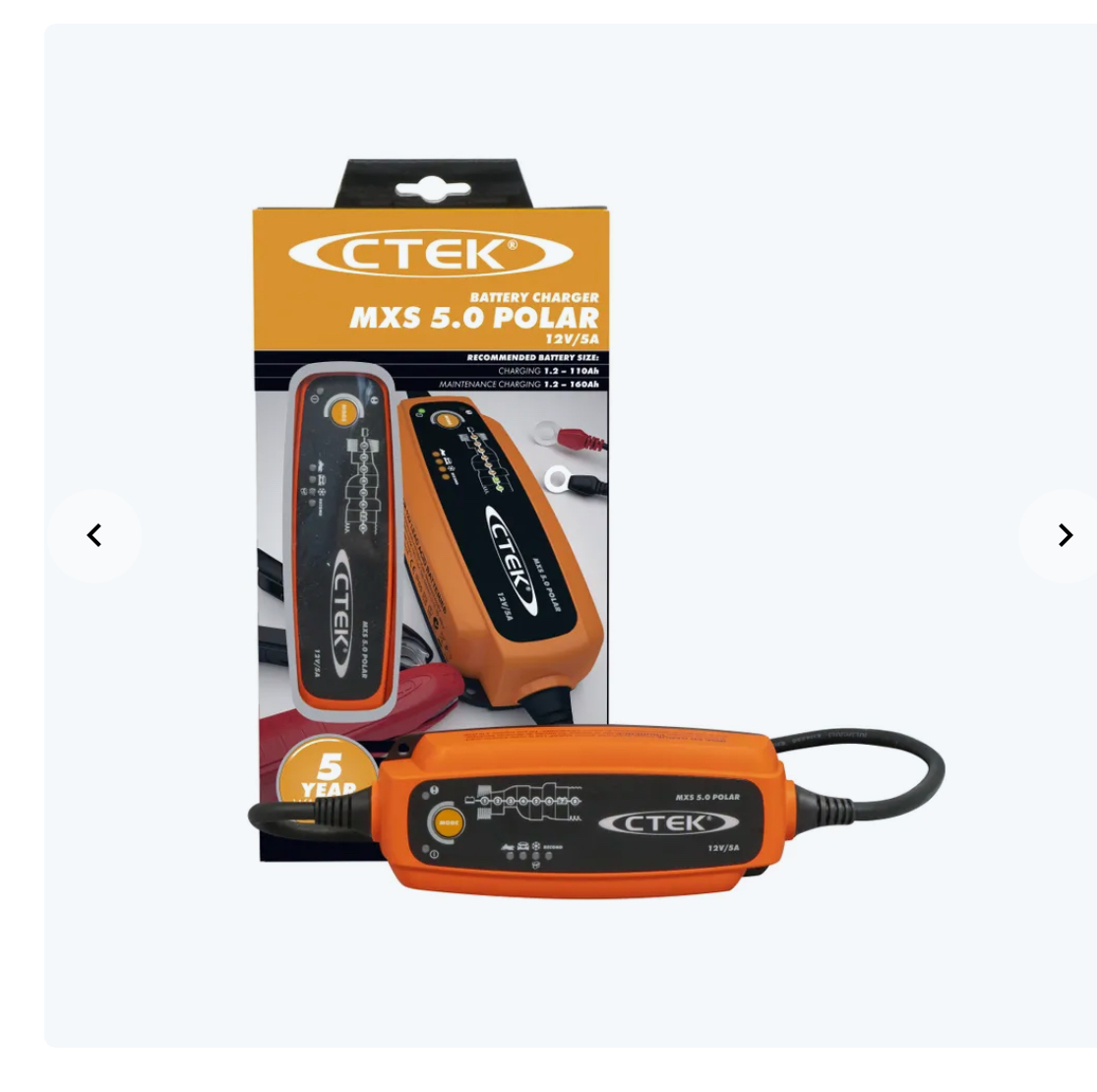 12v ctek mxs5.0 polar 5a laddare 1.2-110ah