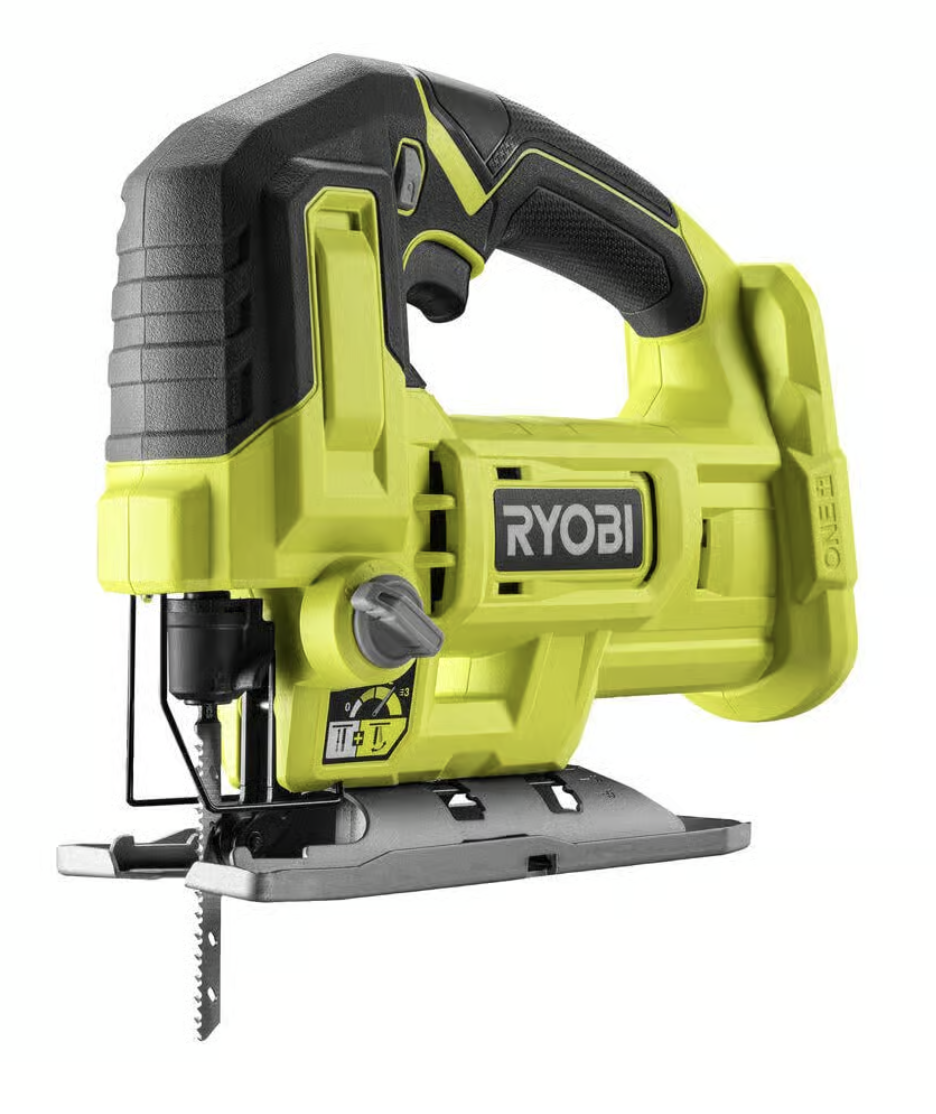 Ryobi stikksag med batteri leies ut
