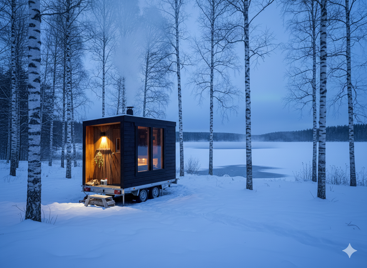 Ekte mobil sauna - velvære på hjul