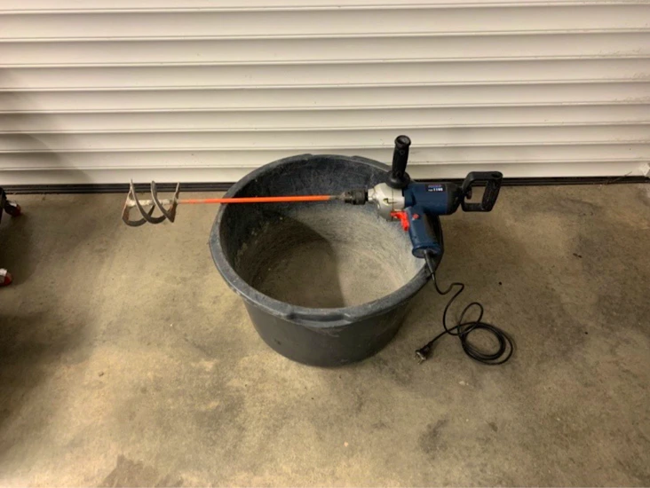 Visp för betong/flytspackel mm