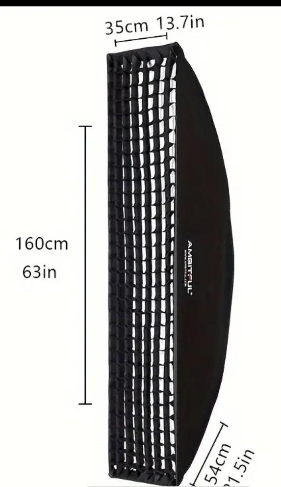 Godox softbox strip honeycomb grid rectangular softbox for photo strobe studio flash bowens mount(