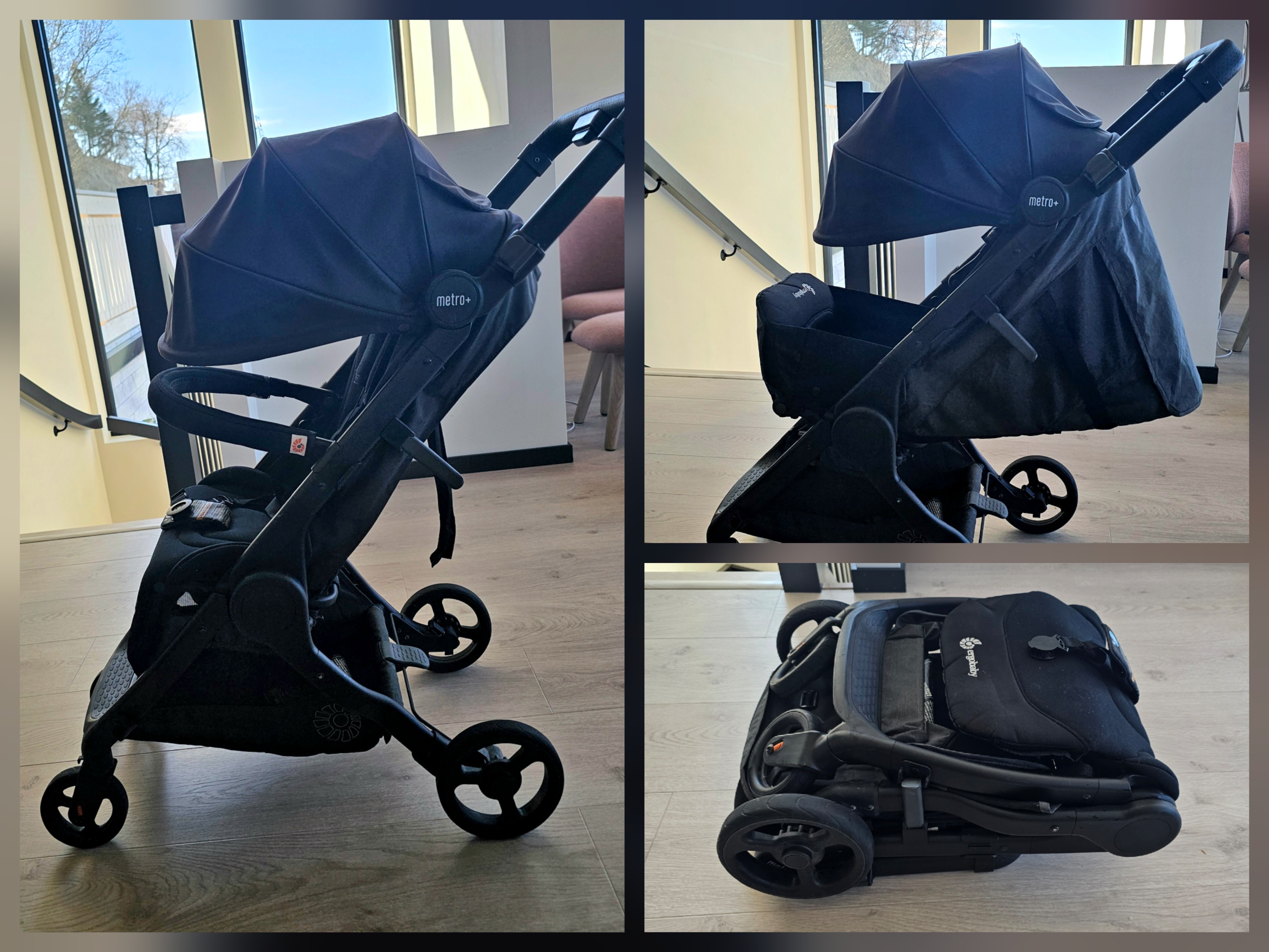 Ergobaby metro+ fullt utstyrt reisevogn, nyfødt til 4 år
