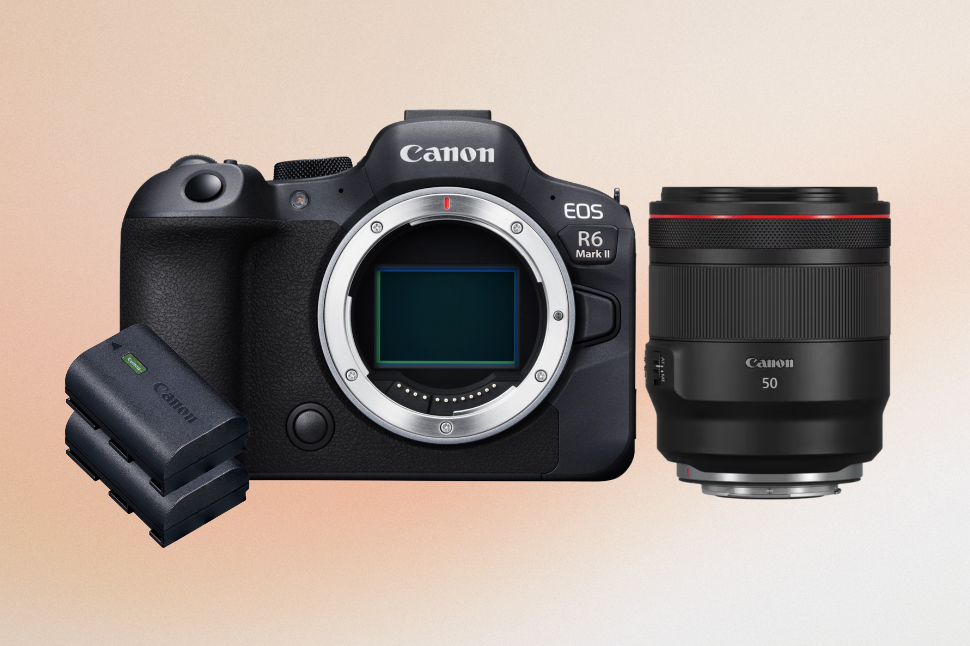 Canon r6 mark ii + rf 50mm f/1.2 l usm pro portrait & video kit