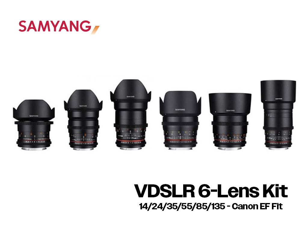 Samyang vdslr 6-lens kit (canon ef)