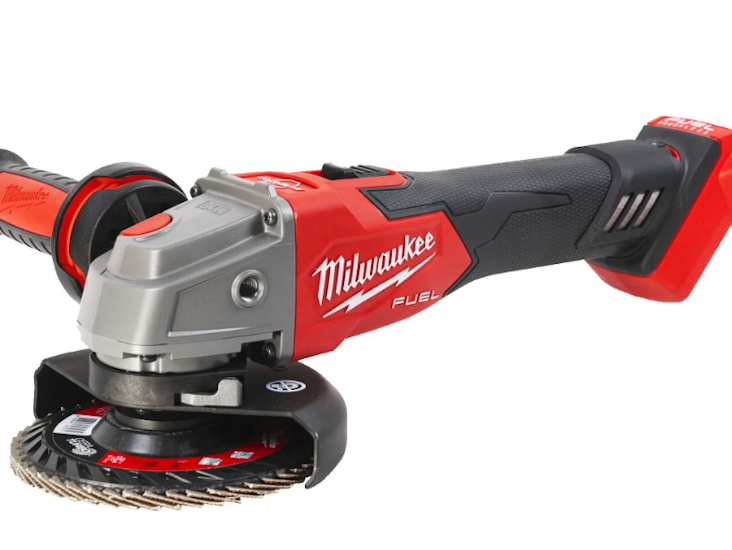 M18 fuel™ 125 mm vinkelsliper med låsbar bryter, variabel hastighet og brems