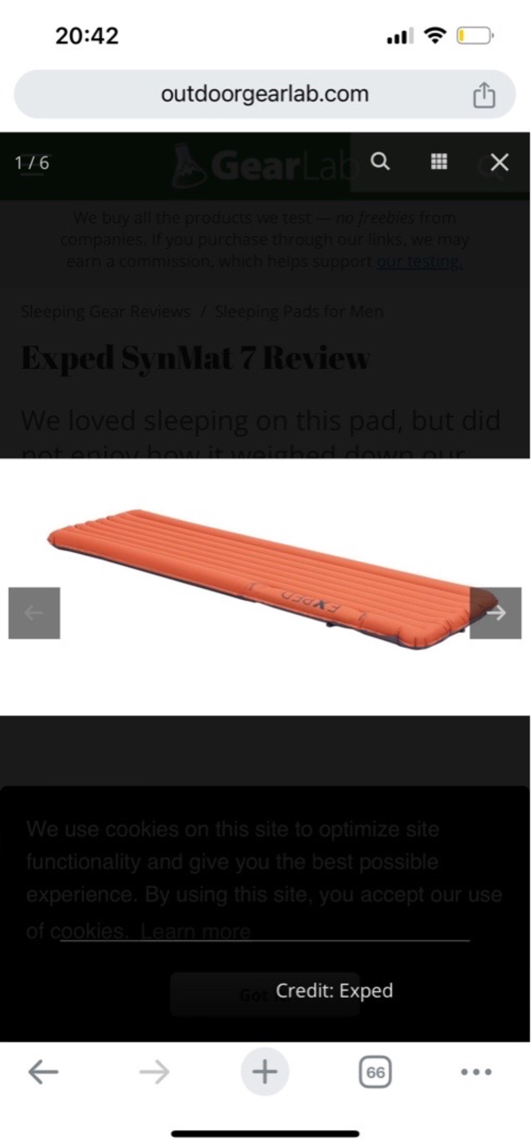 Exped synmat basic 7.5 m