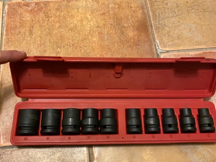 Krafthylssats 1/2", 10st