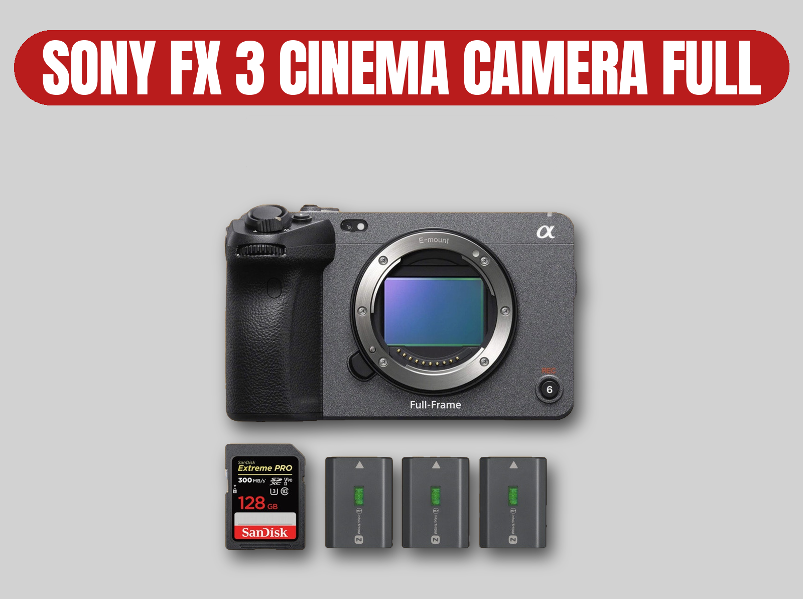 Sony fx3 full-frame cinema camera | 4k mirrorless | fx3 / a7s iii sensor