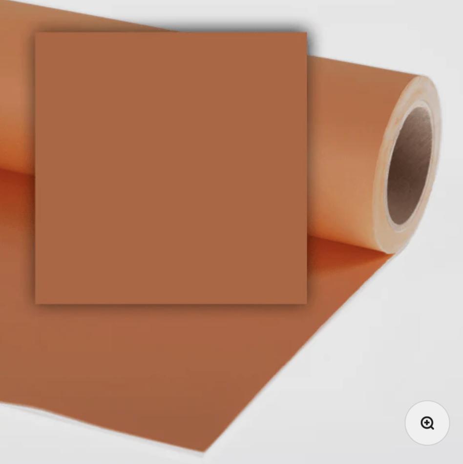 Colorama 1.35 x 11m (53" x 36ft) ginger seamless background paper