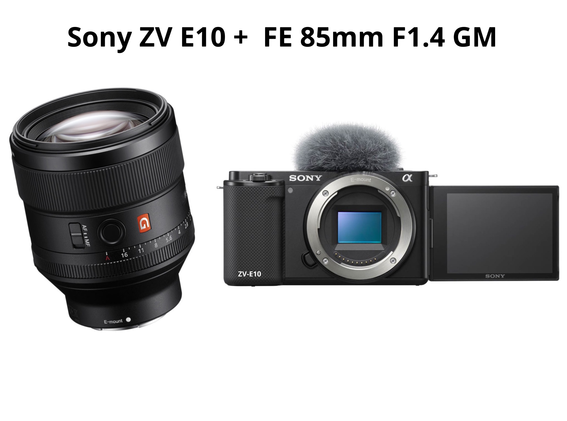 Sony zv e10 + fe 85mm f1.4 gm 