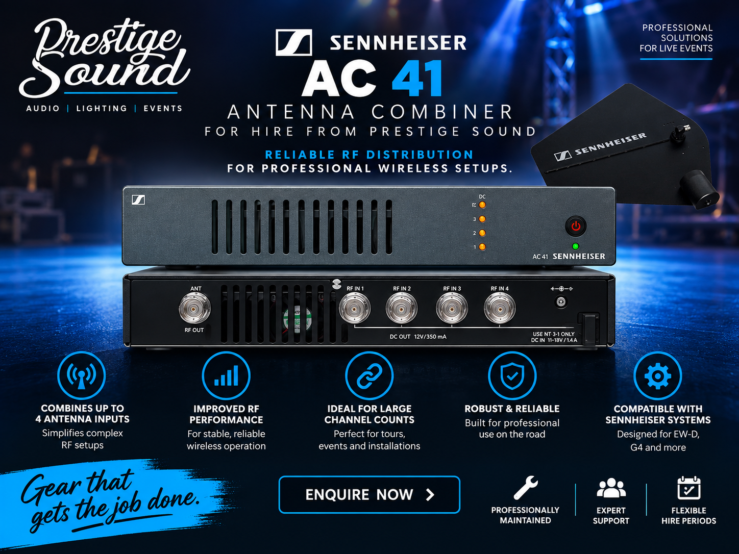Sennhieser ac41 iem combiner and active paddle