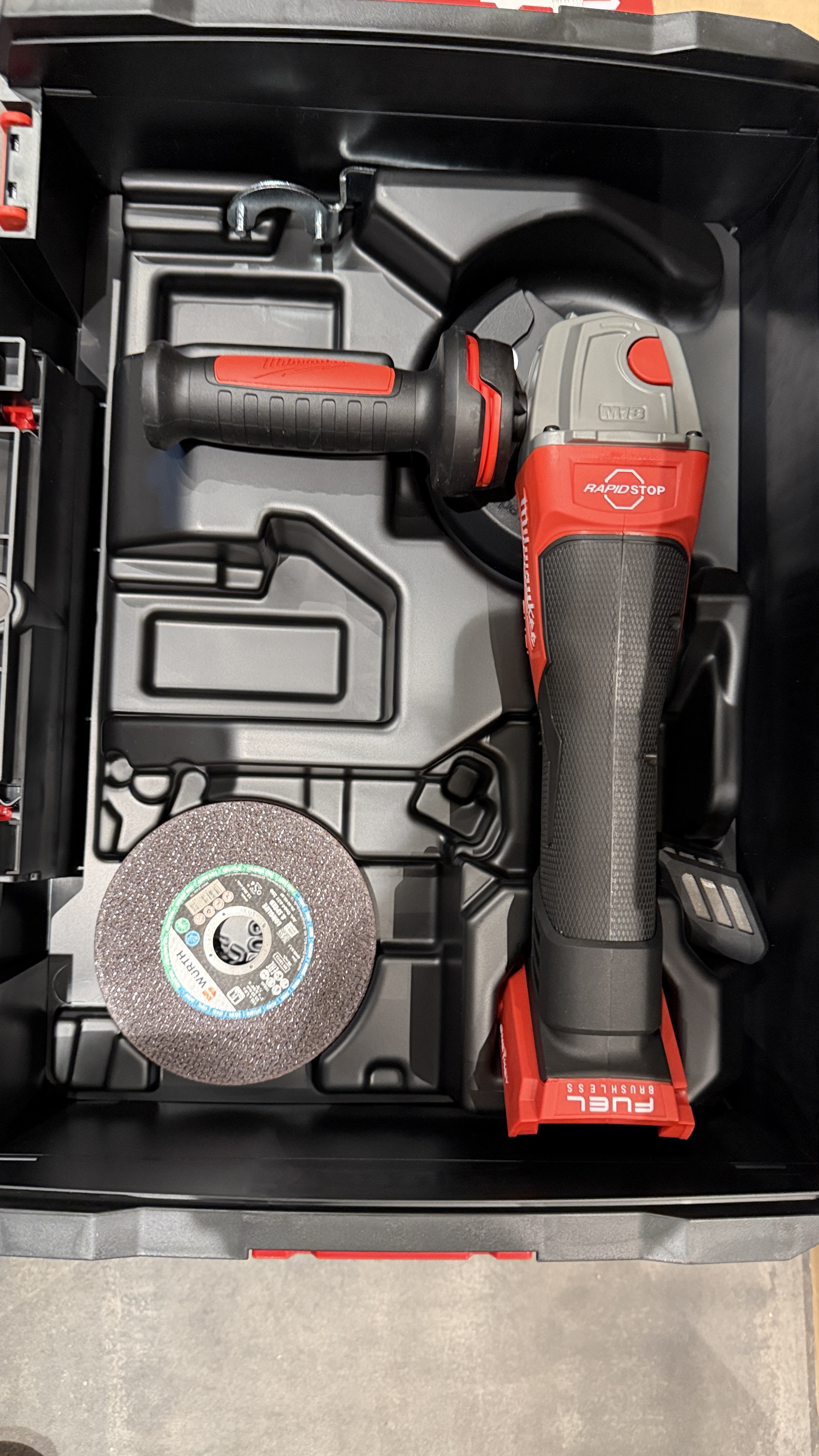 Batteridrevet vinkelsliper 125mm 