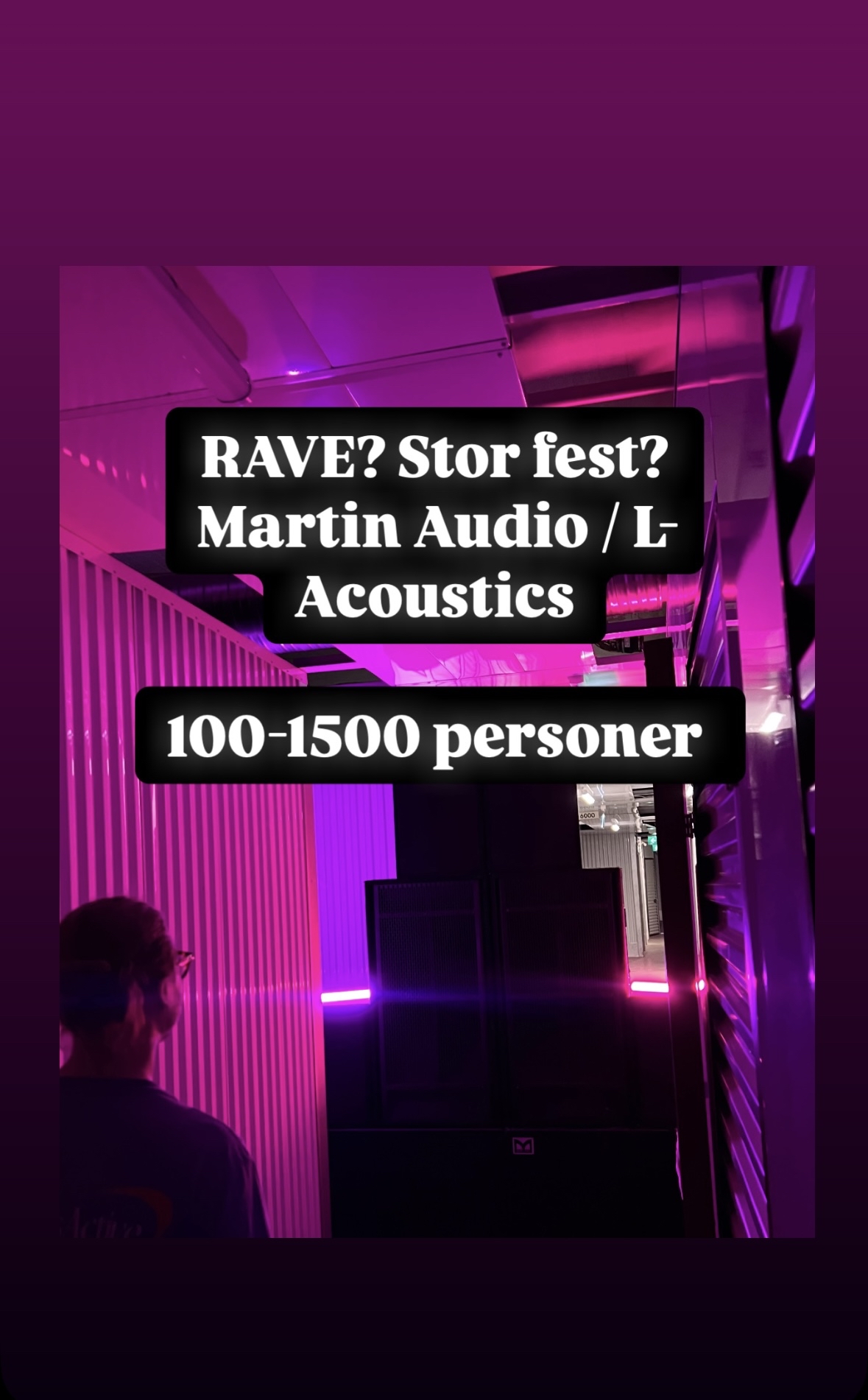 Hygglos bästa ljud -  l-acoustics / martin audio pa system 