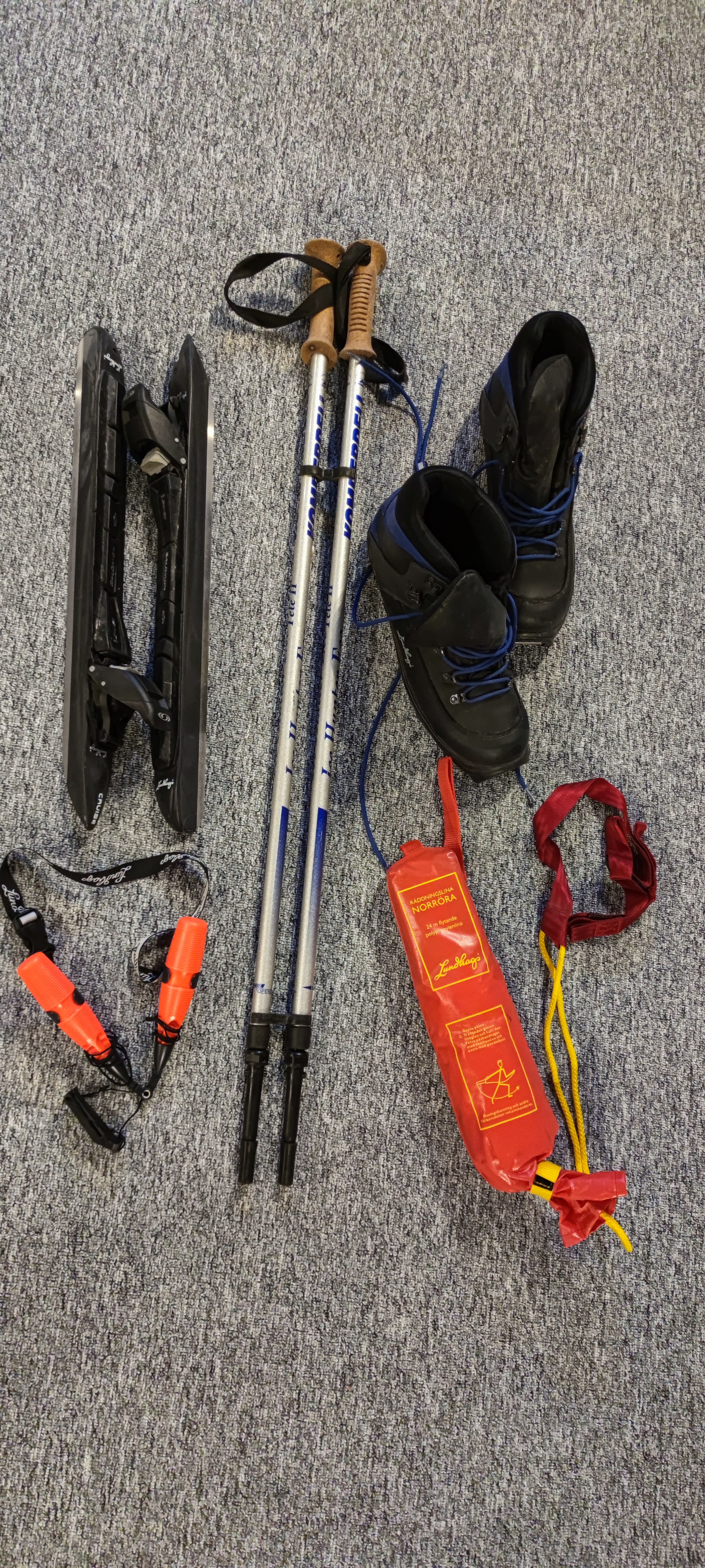 Långfärdsskridskor, paket