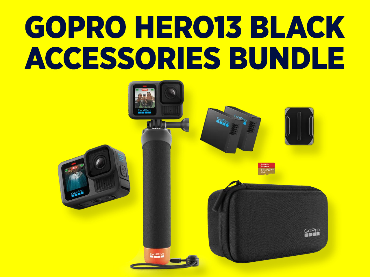 Gopro hero13 black 4k ultra hd – bundle
