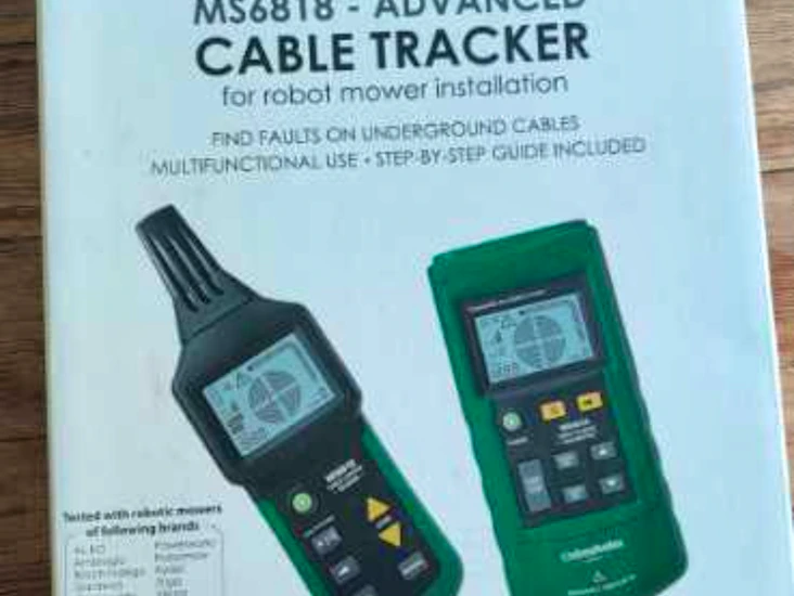 Signalkabel sökare för robotgräsklippare