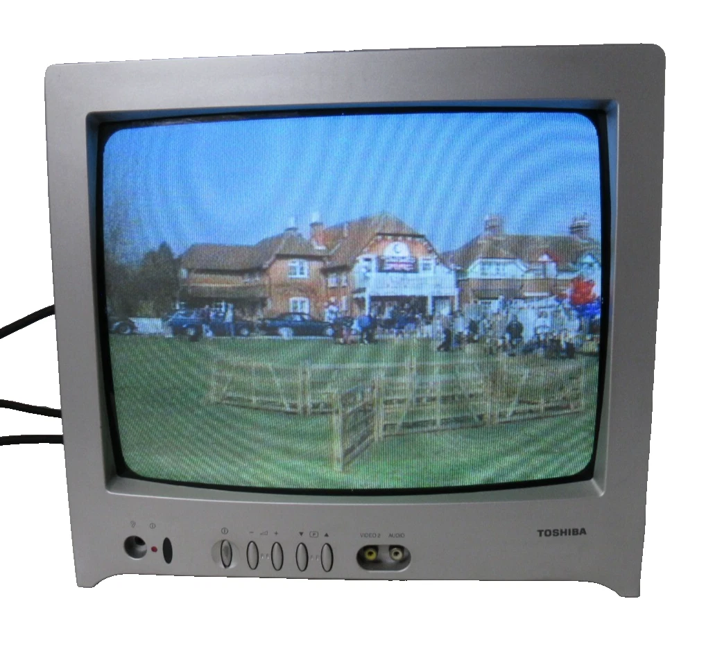 Toshiba 14" crt silver tv pal model 14n21b