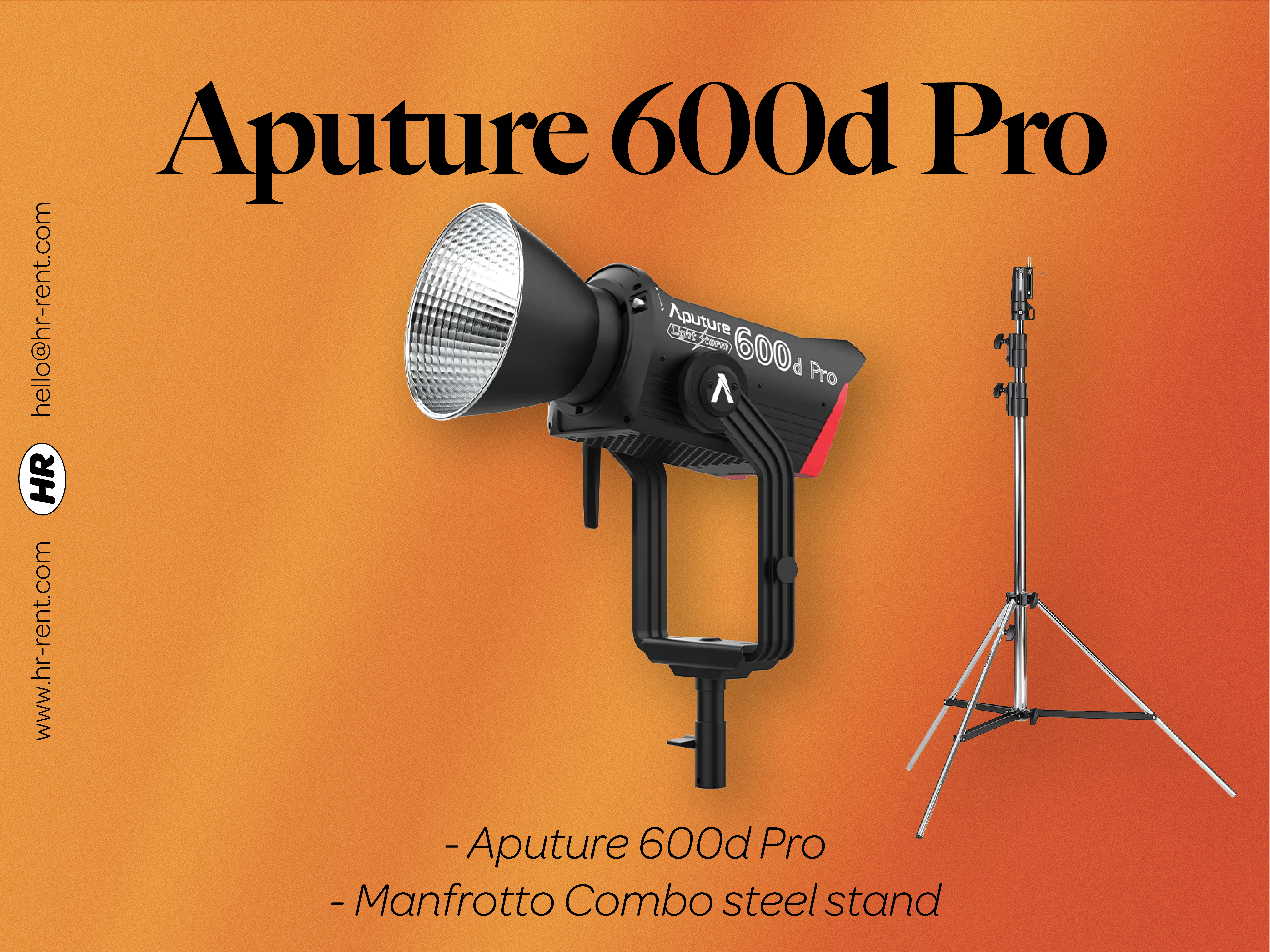 Aputure 600d pro + stand (aputure ls 600d pro)