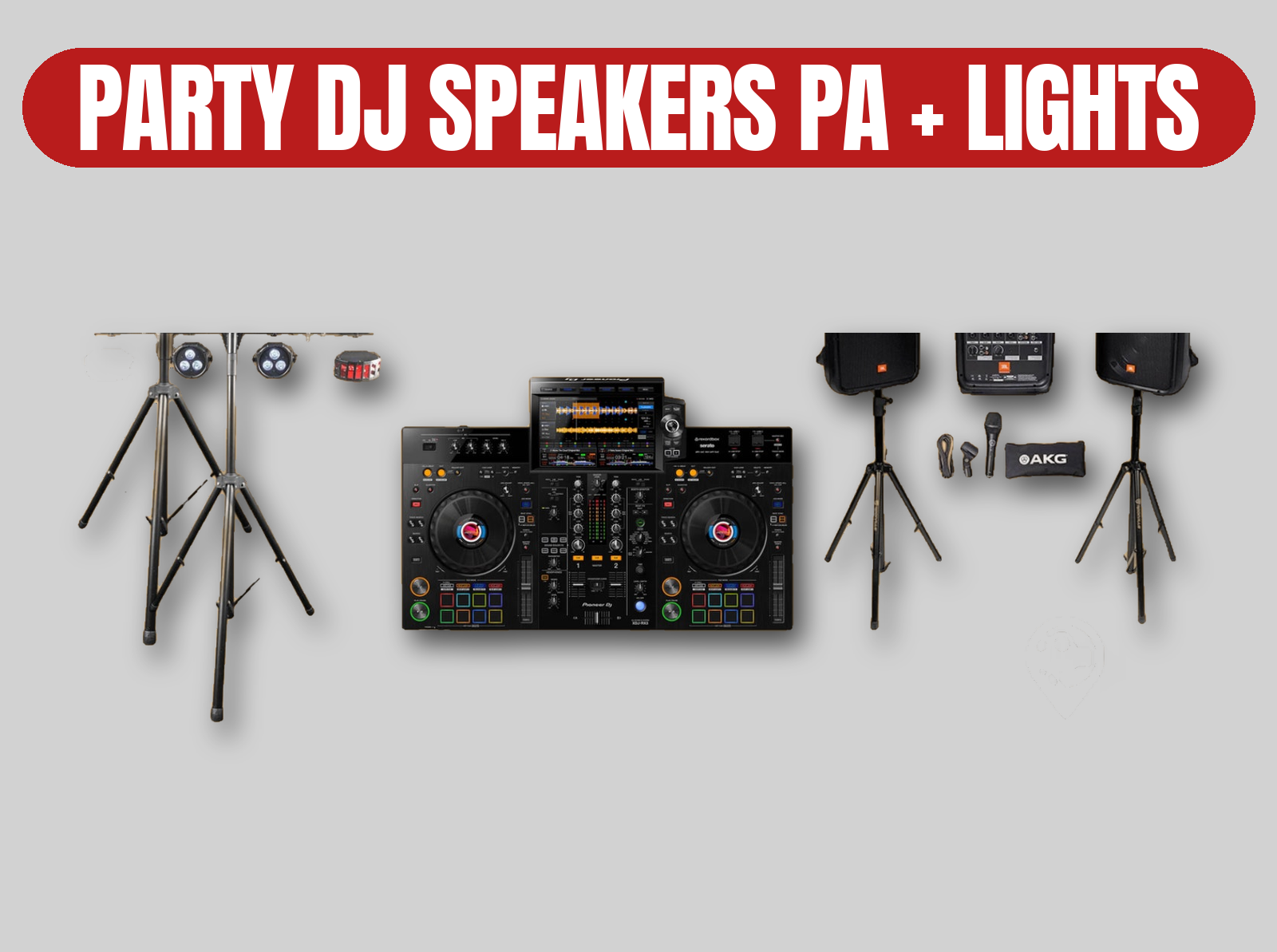 Pioneer dj xdj-rx2 | jbl pa speakers / dj lights / laser gigbar event