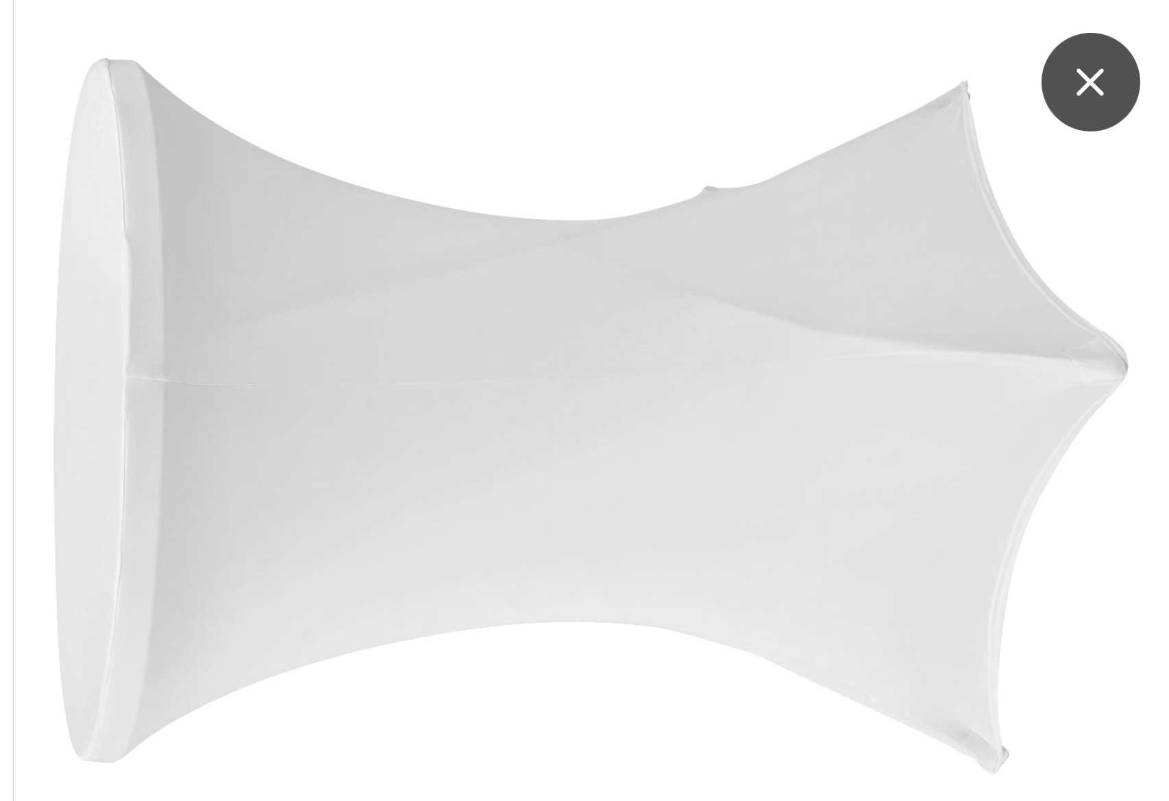 Ståbord med vitt överdrag (3 st)