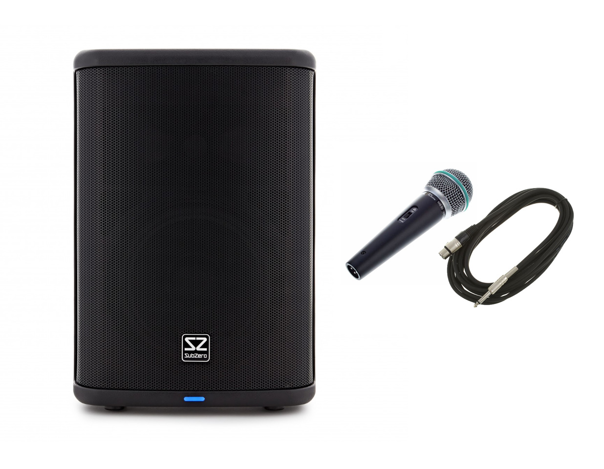 Batteridriven bluetooth högtalare med mikrofon