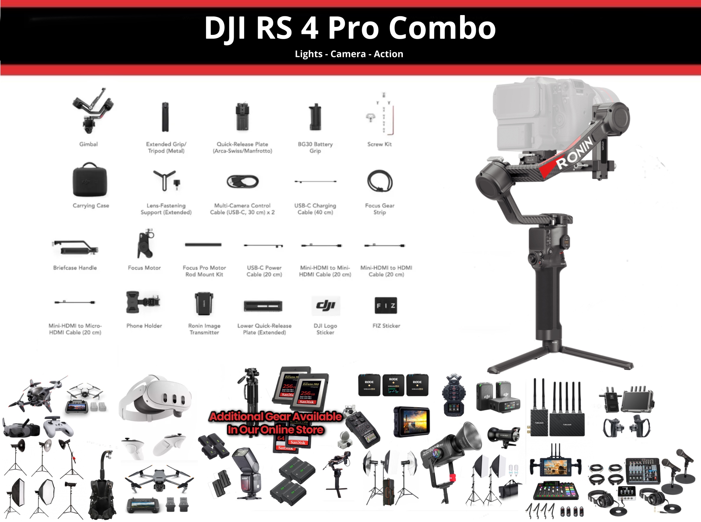 Dji rs4 pro combo