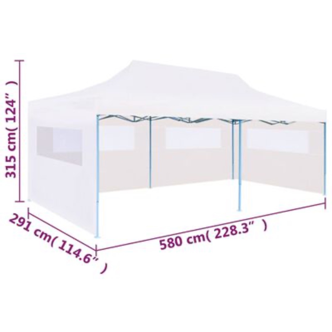 Hopfällbart partytält 3x6 m (vidaxl)