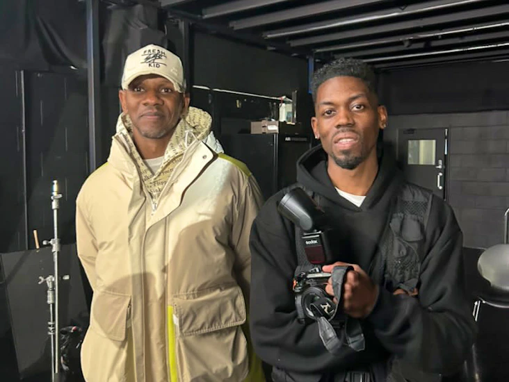 Camera operator and drone operator with equipment available